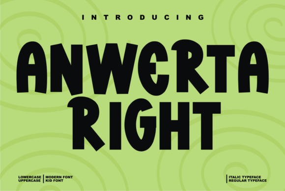 Anwerta Right: A Display Font That Elevates Handmade Creations