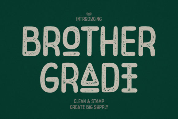 Brother Grade: A Stylish Display Font for Creative Branding