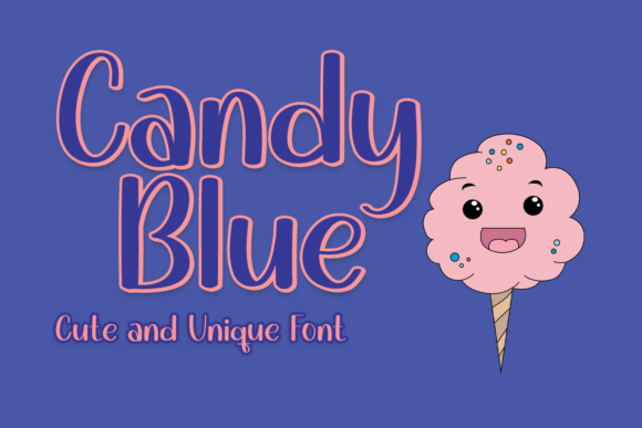 Candy Blue: A Modern Display Font for Editorial Elegance