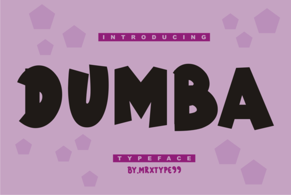 Dumba: A Cool Display Font for Digital Creativity