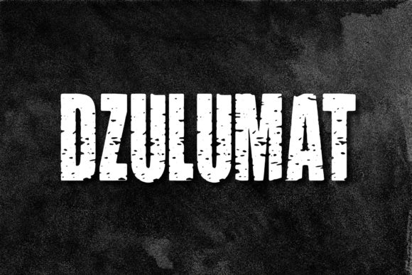 Dzulumat: A Horror-Inspired Font for Bold Branding