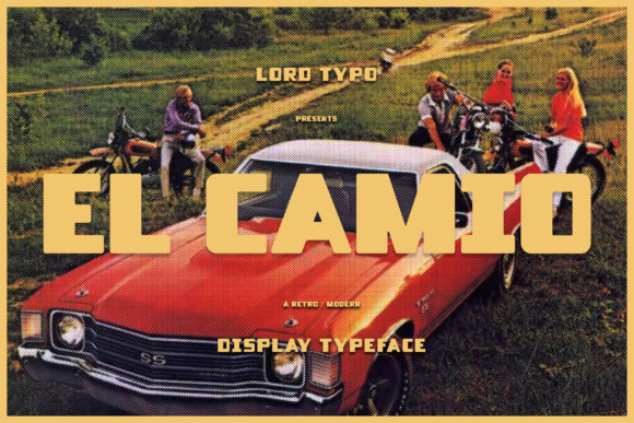El Camio: A Vintage-Inspired Display Font for Bold Branding