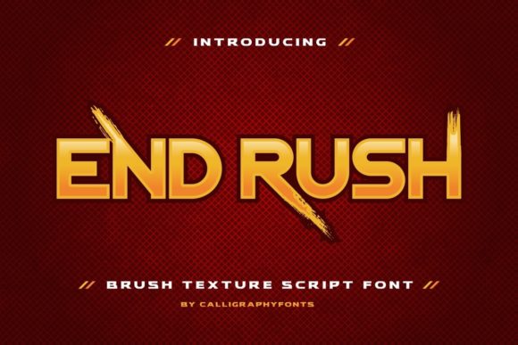 End Rush: A Bold Font for Branding That Stands Out