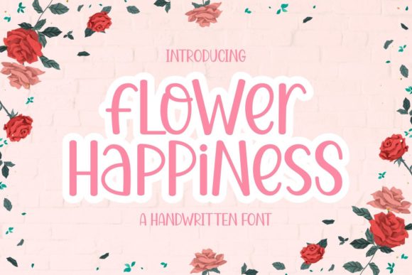 Flower Happiness Font for Web Design