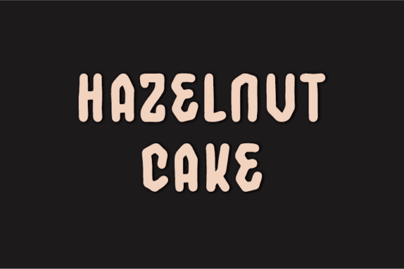 Hazelnut Cake Font for Branding Projects