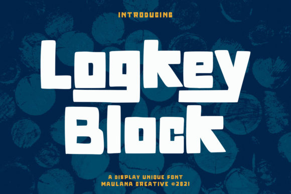Logkey Block: A Modern Display Font for Digital Branding