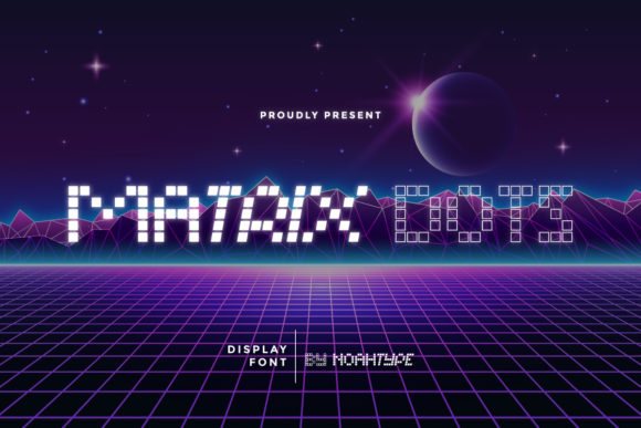 Matrix Dots: A Futuristic Font for Digital Branding