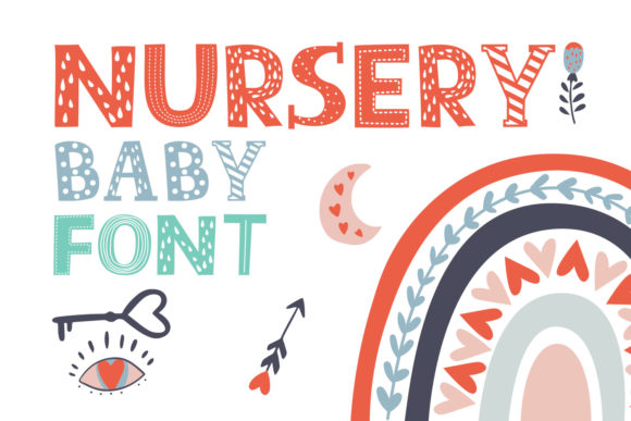Nursery Baby Font for Creative Makers