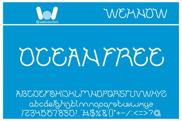 Ocean Free: A Versatile Font for Creative Branding Projects