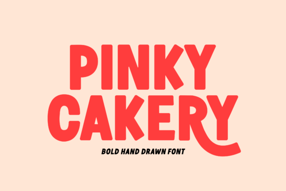 Pinky Cakery: A Playful Display Font for Creative Branding
