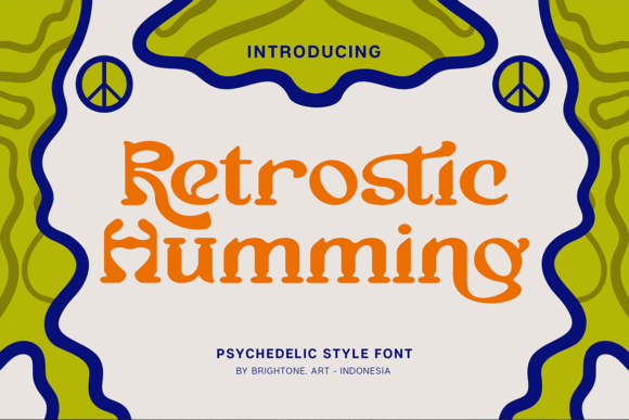 Retrostic Humming Font for Branding and Design