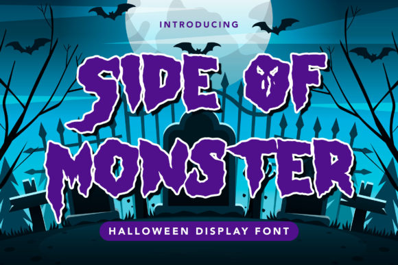 Side of Monster: A Spooky Font for Editorial Design