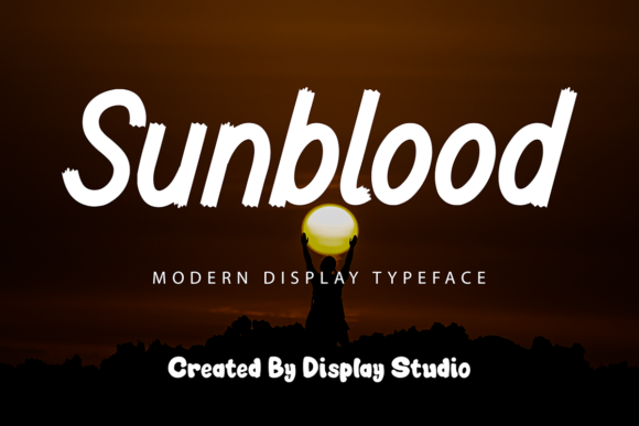 Sunblood: A Modern Display Font for Digital Creativity