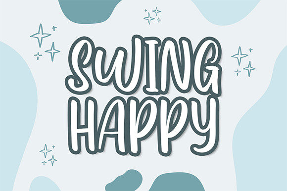 Swing Happy: A Playful Display Font for Creative Brands