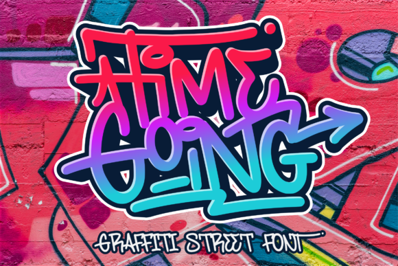 Timegoing: A Graffiti-Inspired Font for Bold Branding