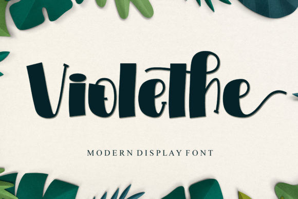 Violethe: A Display Font for Editorial Elegance